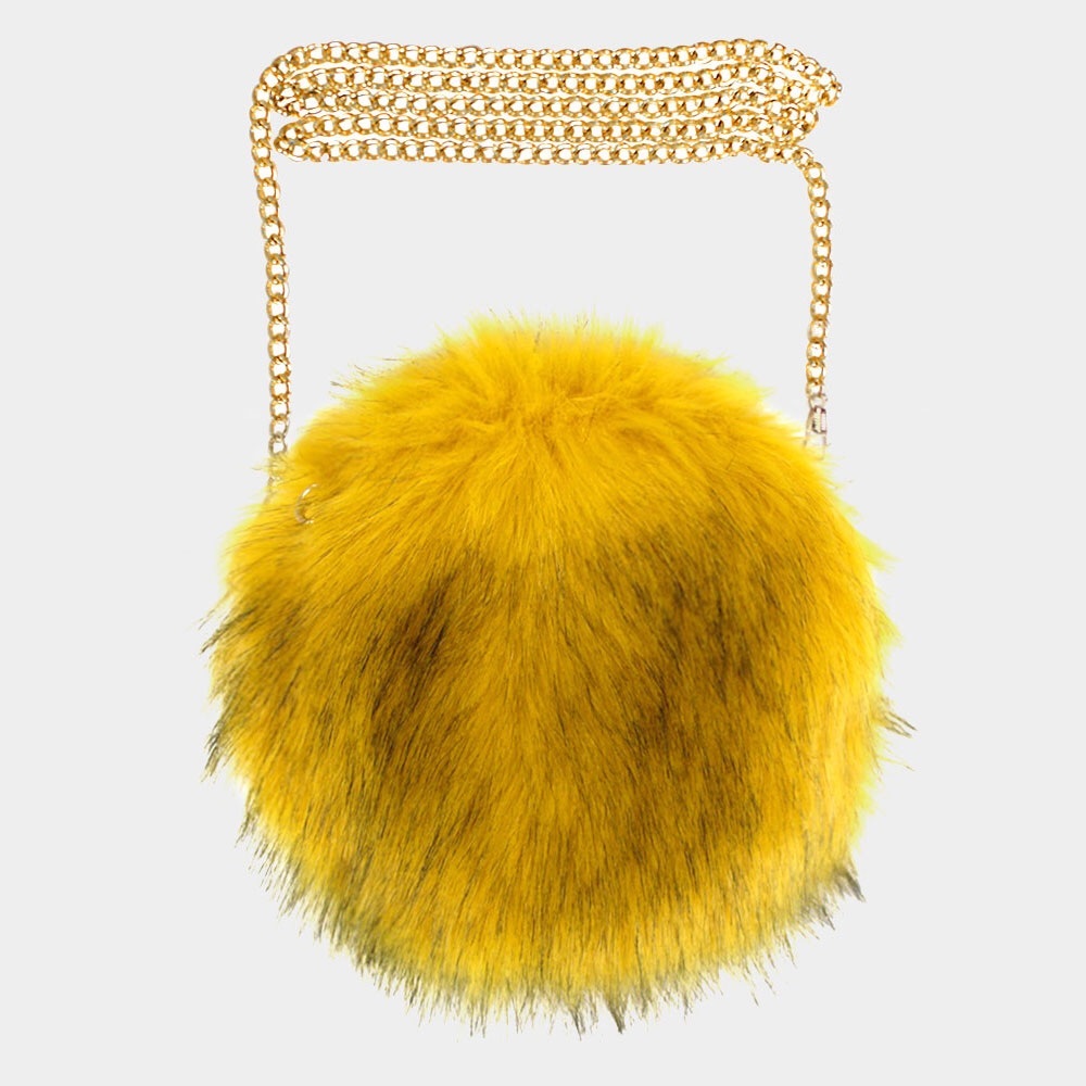 Faux fur bag